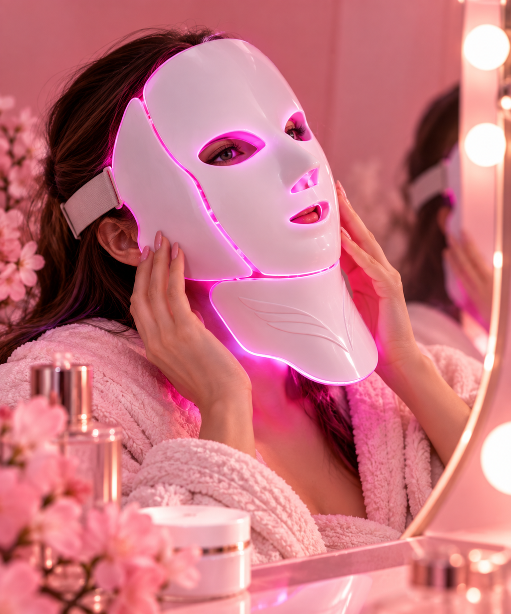 7-Color LED Face & Neck Mask — Wireless Light Therapy (Photon)