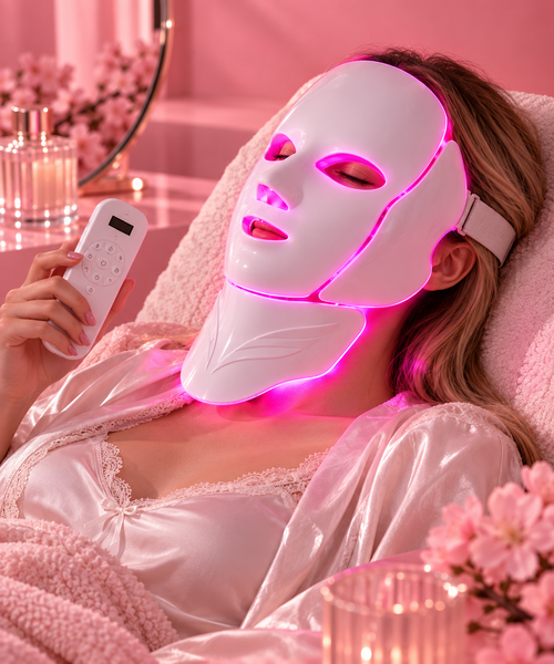 7-Color LED Face & Neck Mask — Wireless Light Therapy (Photon)